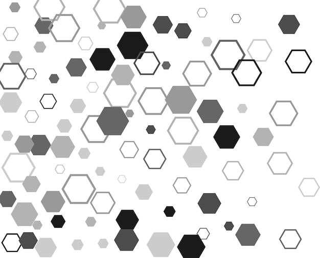 Hexágono hexagonal raster mosaico signo de celda o icono Gradación
