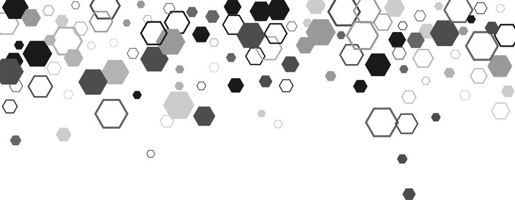 Vector hexágono hexagonal raster mosaico signo de celda o icono gradación