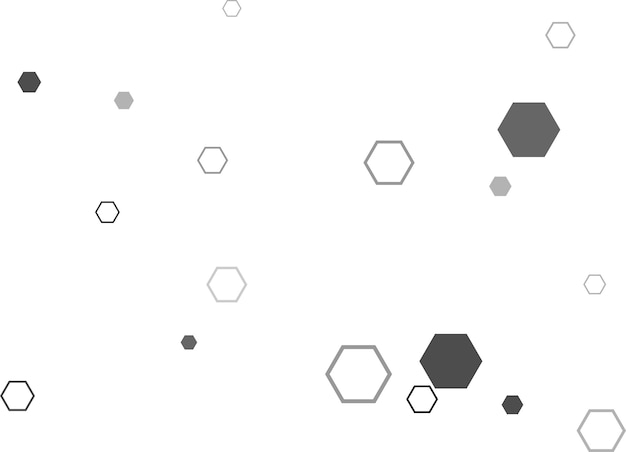 Hexágono hexagonal raster mosaico signo de celda o icono Gradación