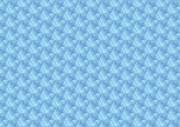 Hexágonos de vidrio azul abstracto patrón de textura fondo vectorial