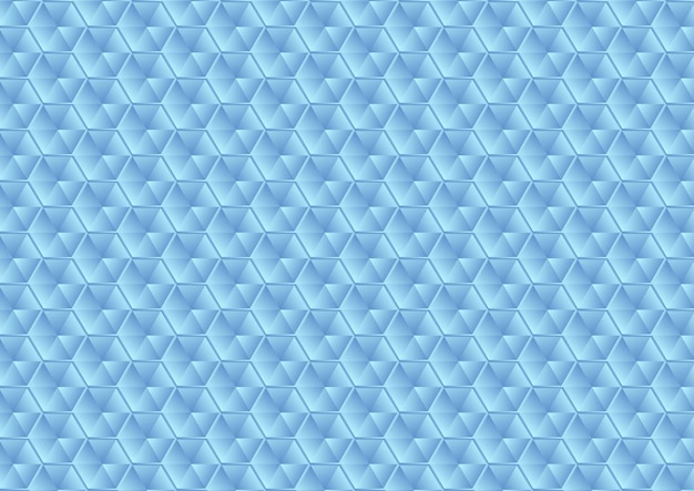 Hexágonos de vidrio azul abstracto patrón de textura fondo vectorial