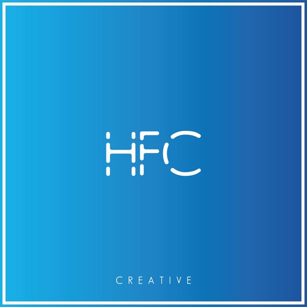 HFC Premium Vector El último diseño de logotipo Creativo Logo Vector Ilustración logotipo Monograma creativo