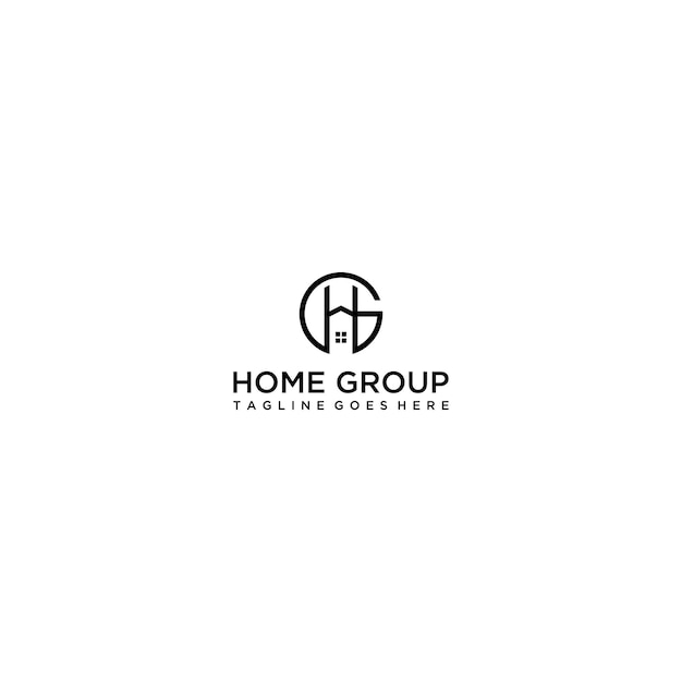 HG, GH Diseño de logotipo inmobiliario