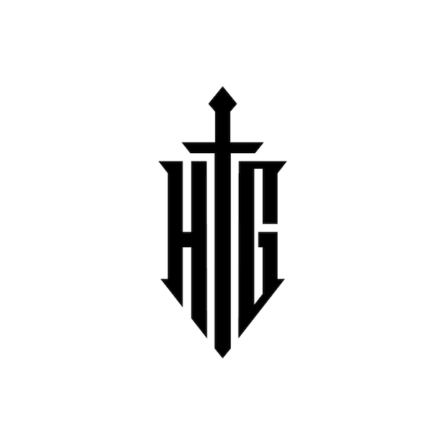 HG monograma diseño del logotipo letra texto nombre símbolo monocromático logotipo alfabeto carácter logotipo simple