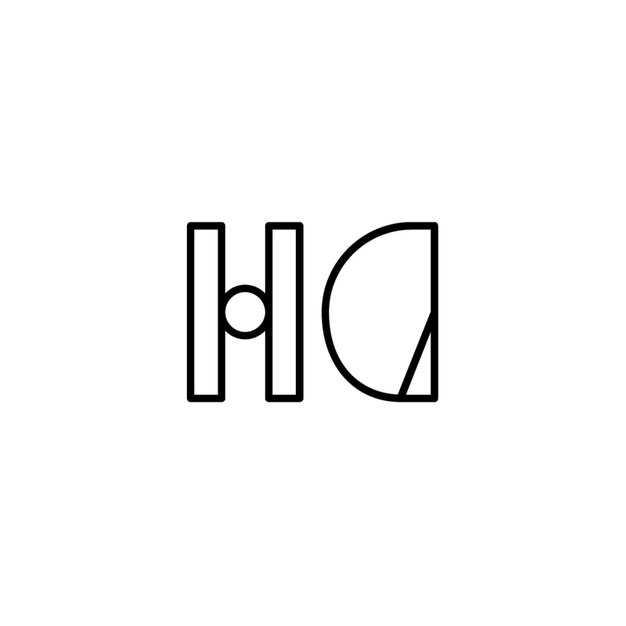 HG monograma diseño del logotipo letra texto nombre símbolo monocromático logotipo alfabeto carácter logotipo simple