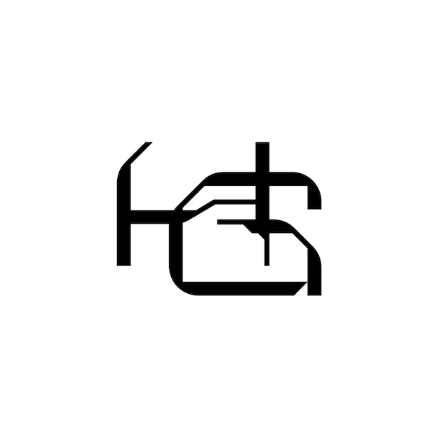 HG monograma diseño del logotipo letra texto nombre símbolo monocromático logotipo alfabeto carácter logotipo simple