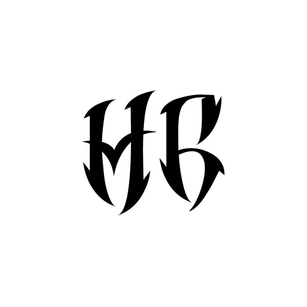 HG monograma diseño del logotipo letra texto nombre símbolo monocromático logotipo alfabeto carácter logotipo simple