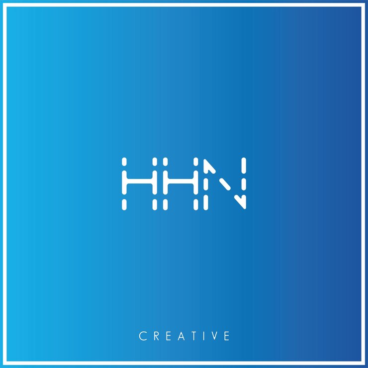 Vector hhn premium vector último diseño de logotipo creative logo vector ilustración de logotipo monograma creativo