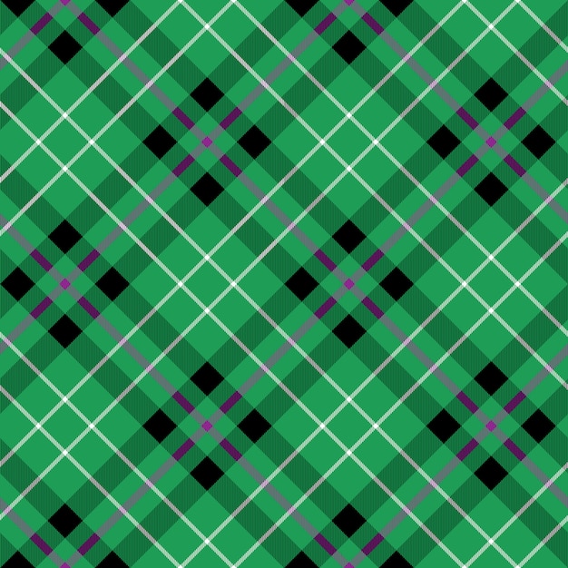 Hibernian fc tartan fabric texture diagonal seamless pattern