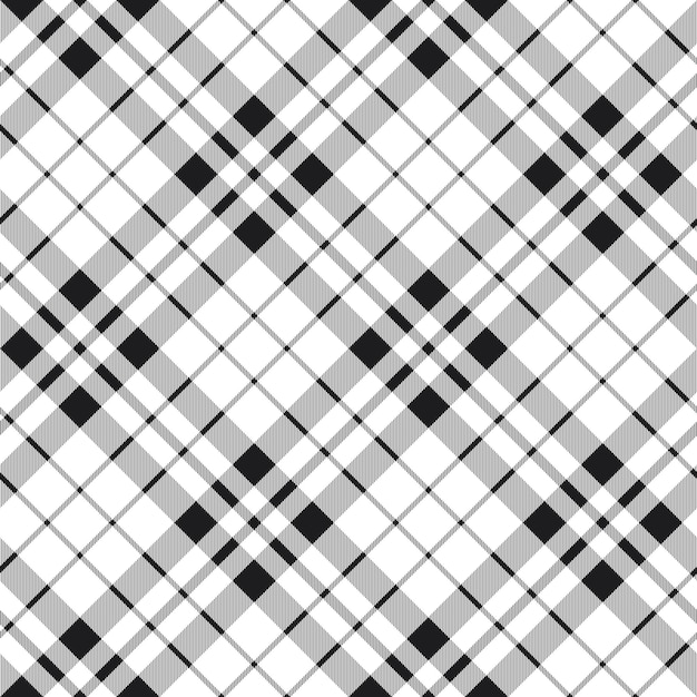 Hibernian fc tartan plaid sin costuras en blanco y negro