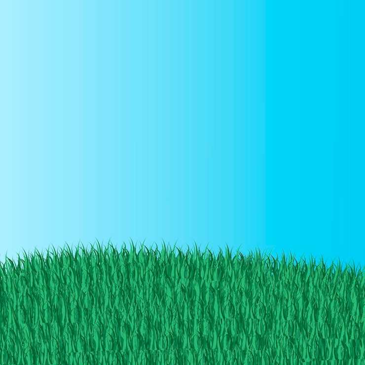 Vector hierba con fondo de cielo