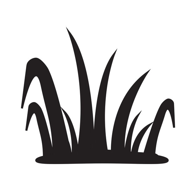 Hierba icono vector plantilla logo moda colección diseño plano