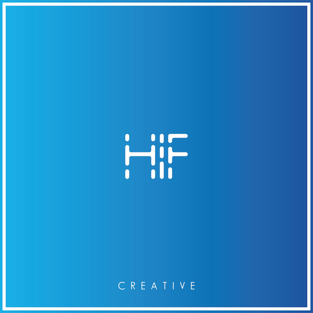 Vector hif premium vector el último diseño de logotipo creativo logo vector ilustración logotipo monograma creativo