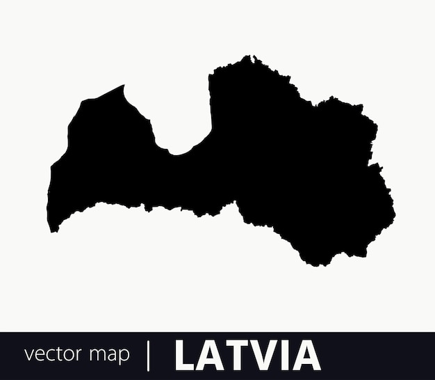 High Detailed Vector Map Latvia
