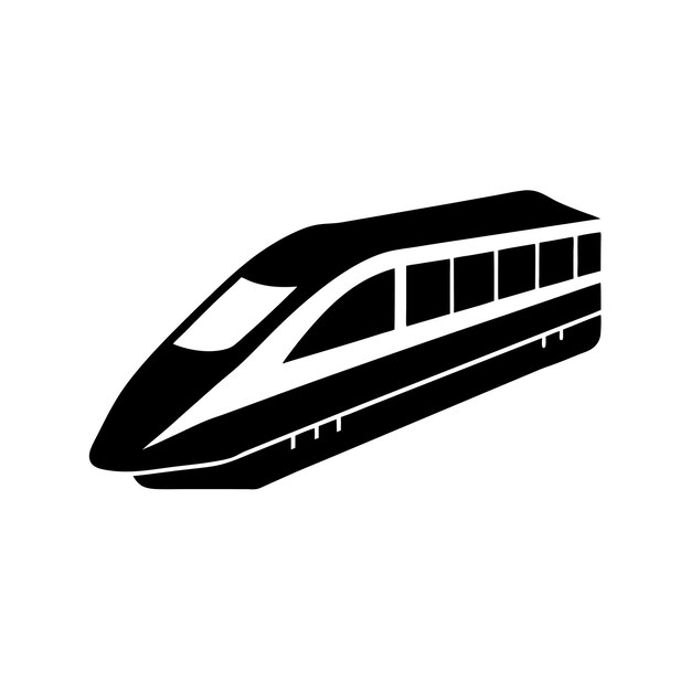 High-Speed Train Silhouette