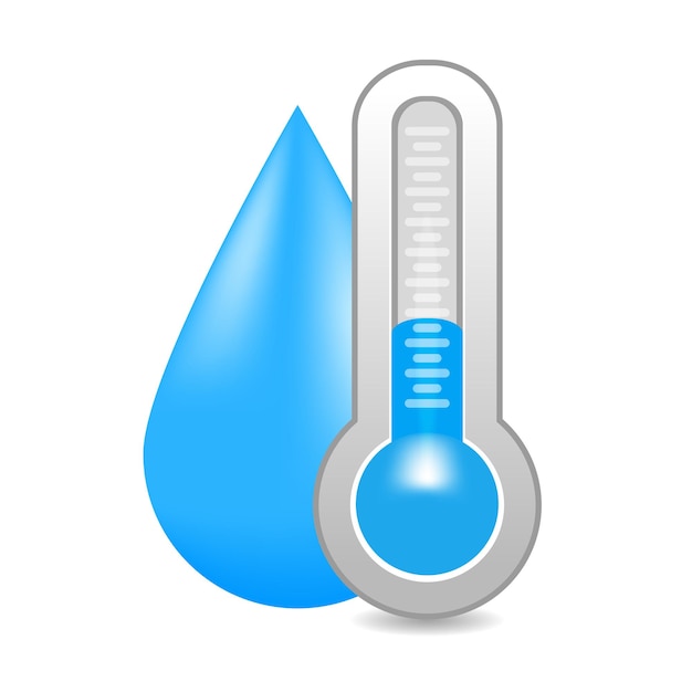 Higrómetro medidor de humedad herramienta de control climático Ilustración vectorial