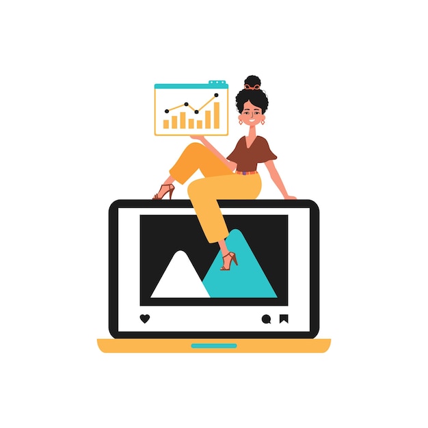 hija con hijo película y gráfico de crecimiento El nacional de capacidad publicar plan Estilo de moda Ilustración vectorial