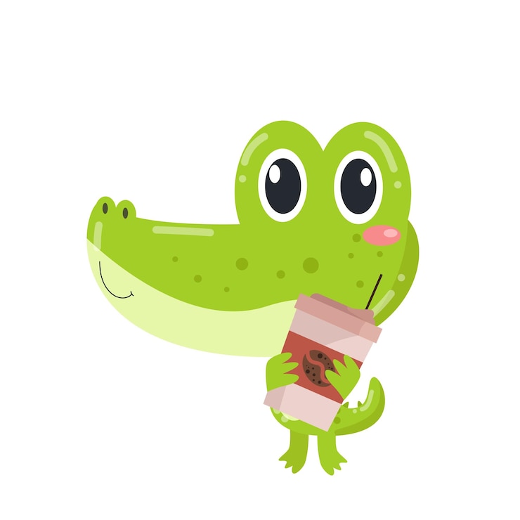 Vector el hilarante logotipo de laughing croc con un lindo y encantador cocodrilo vectorial