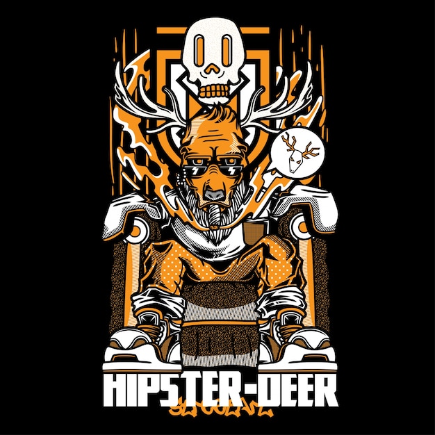 Hipster deer