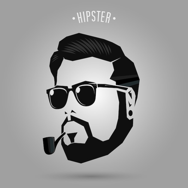 Vector hipster hombres tubo