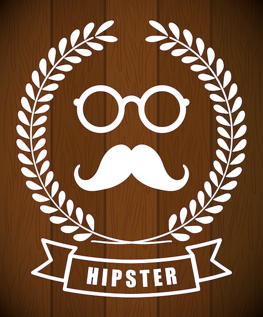 Vector hipster retro y vintage