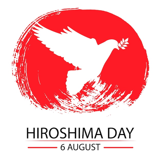 Hiroshima día 6 archivo vectorial de agosto