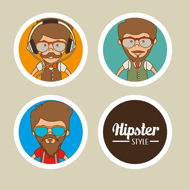 Hispter estilo de vida y moda