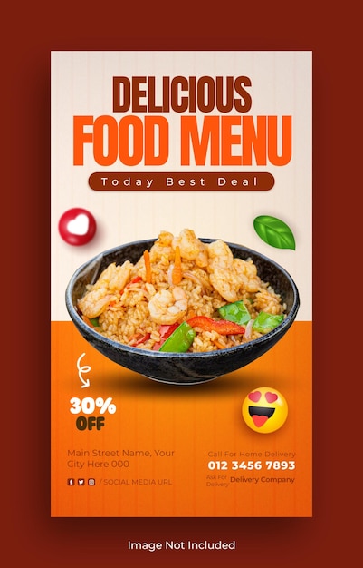Historia de instagram de comida sana