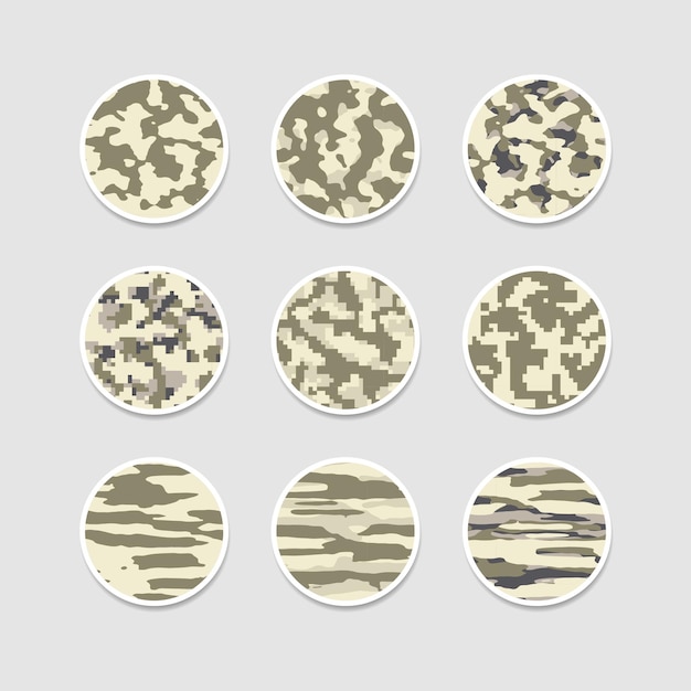 Historia de portada abstracta de camuflaje instagram