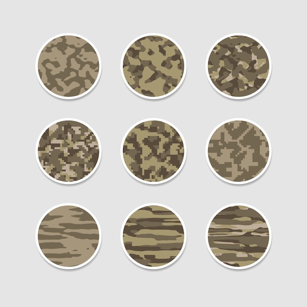 Historia de portada abstracta de camuflaje instagram