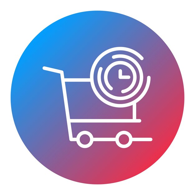Historial de compras imagen vectorial de icono Se puede utilizar para la tienda web