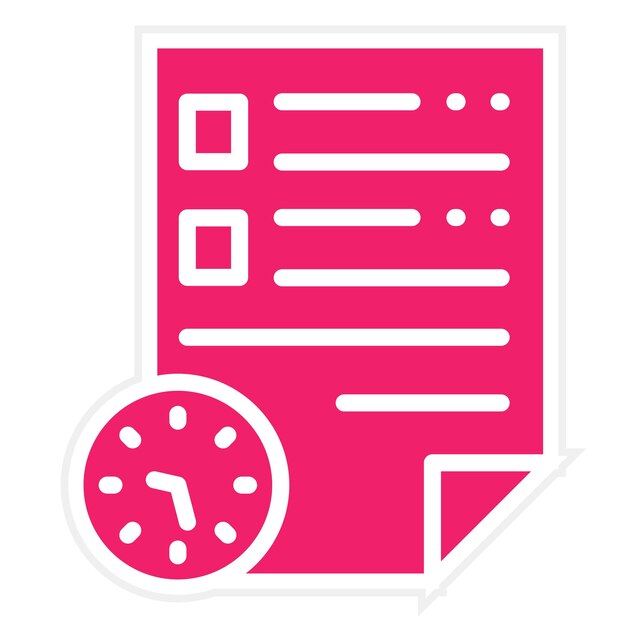 Historial de orden de diseño vectorial Estilo del icono