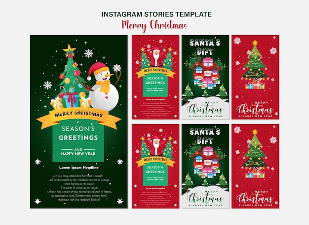 Historias navideñas de Instagram