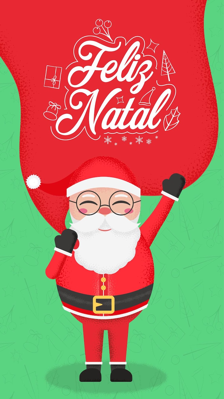 Vector historias de plantilla de publicación de redes sociales de feliz natal santa claus