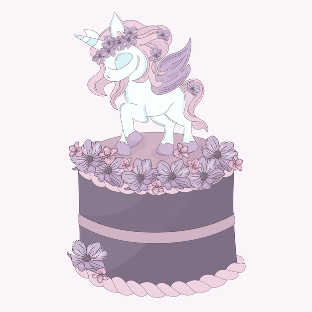 Historieta de la fiesta de cumpleaños de unicorn cake