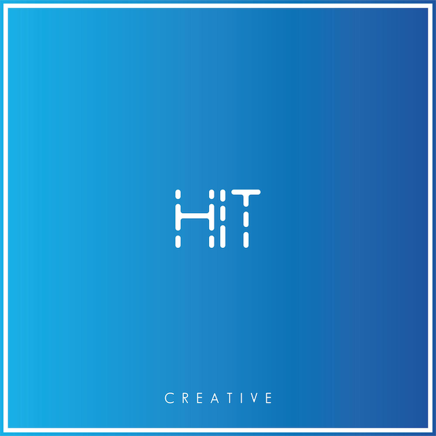 HIT Premium Vector Latter Diseño de logotipo Creativo Logotipo Vector Ilustración de logotipo Monograma creativo