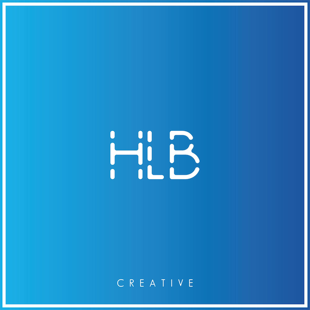 HLB Premium Vector El último diseño de logotipo Creative Logo Vector Ilustración de logotipo Monograma creativo