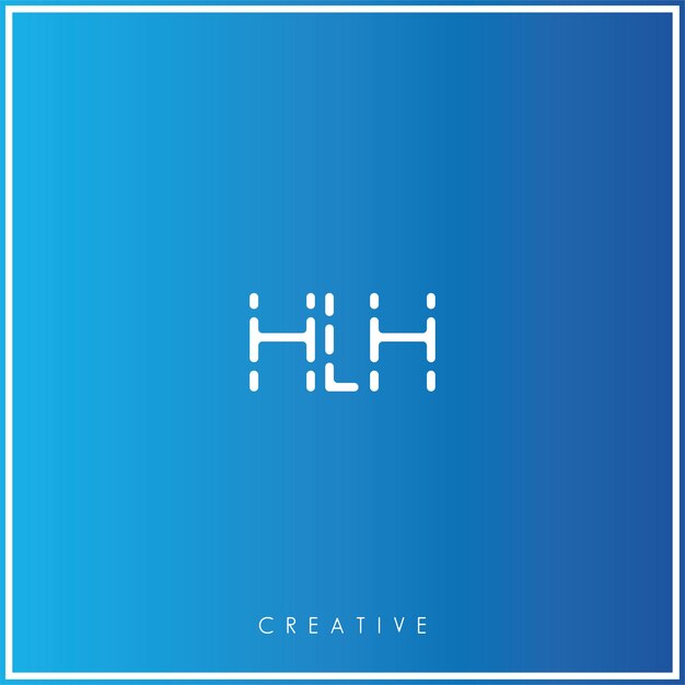 HLH Premium Vector Último diseño de logotipo Creative Logo Vector Ilustración de logotipo Monograma creativo