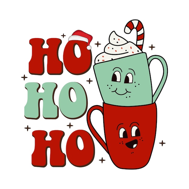 Ho Ho Ho Navidad PNG, Sublimación de Navidad, Navidad SVG