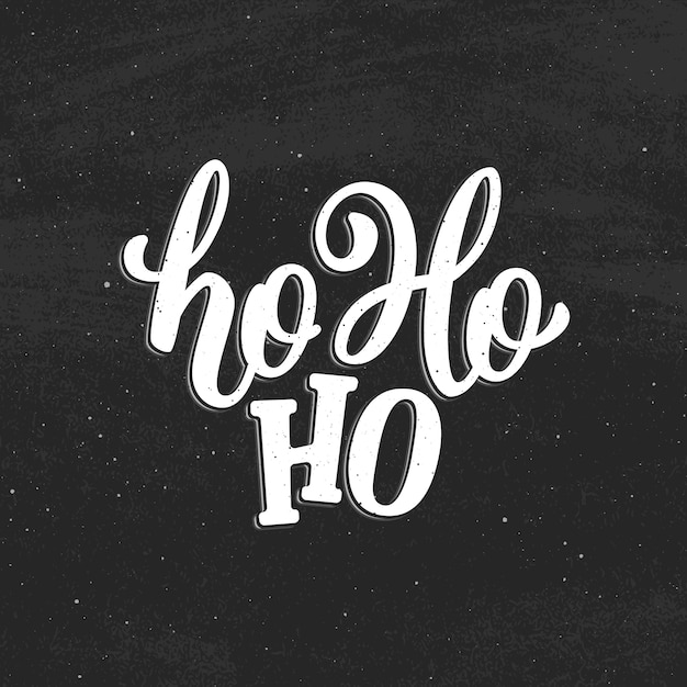 Vector ho-ho-ho tarjeta de felicitación de navidad