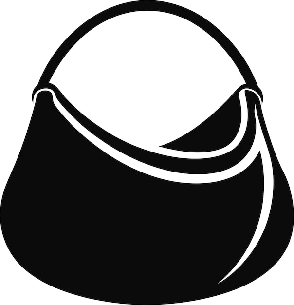 Hobobagblacksilhouette con fondo blanco