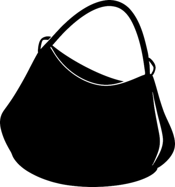 Hobobagblacksilhouette con fondo blanco
