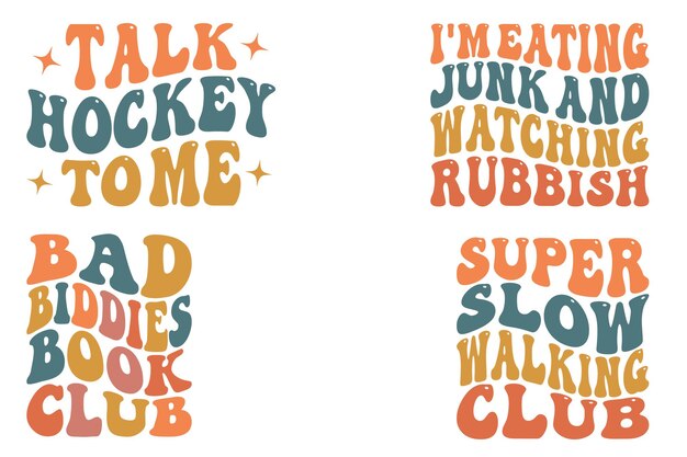 Hockey habla conmigo estoy comiendo basura y viendo basura Bad Biddies Book Club Super Tshirt
