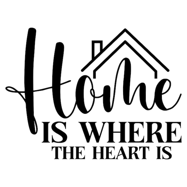 El hogar es donde está el corazón SVG