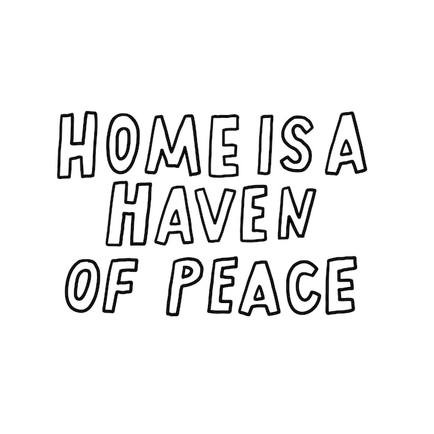 El hogar es un refugio de paz