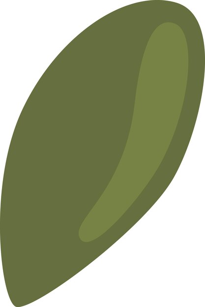 Hoja de arándano dibujada a mano