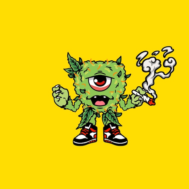 hoja árbol flor lenguaje corporal dibujos animados personaje mascota vintage vector