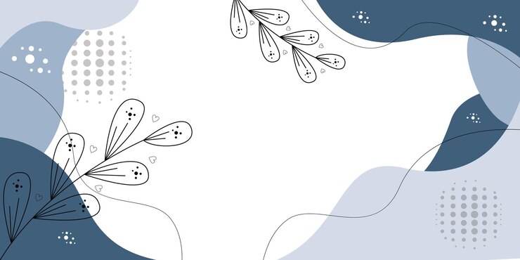 una hoja blanca con un fondo azul con una mariposa en ella
