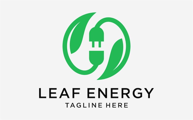 Hoja de diseño de logotipo con plug in plug out energy electronic