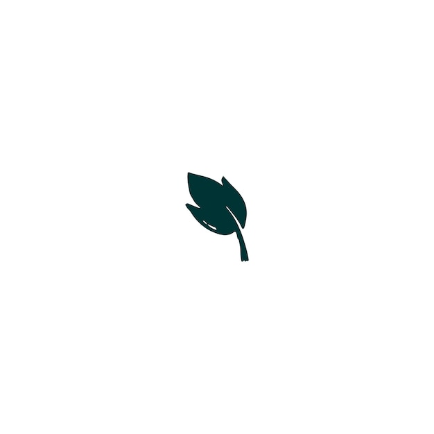 hoja de elemento vectorial en hoja de color verde